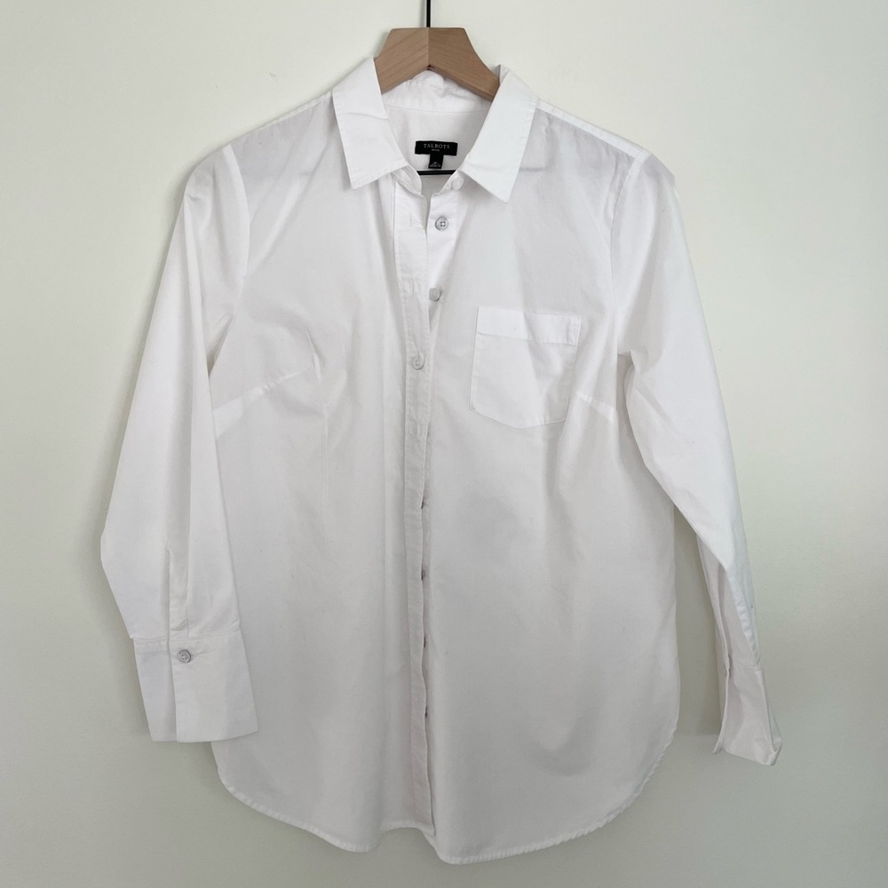 Talbots Cotton Poplin Everyday Relaxed Shirt